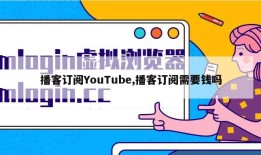 播客订阅YouTube,播客订阅需要钱吗