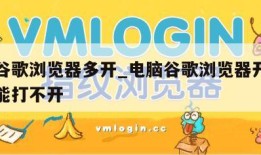 电脑谷歌浏览器多开_电脑谷歌浏览器开启同步功能打不开