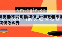 ie浏览器不能用指纹仪_ie浏览器不能用指纹仪怎么办