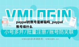 paypal的账号是邮箱吗_paypal账号填什么