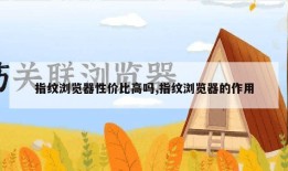 指纹浏览器性价比高吗,指纹浏览器的作用