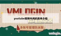 youtube视频中间的简单介绍