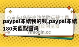 paypal冻结我的钱,paypal冻结180天能取回吗