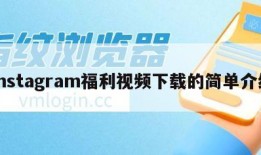 instagram福利视频下载的简单介绍