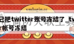 自己把twitter账号冻结了_twitter帐号冻结