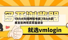 tiktok衔接跨境电商,tiktok欧美首批跨境卖家邀请会