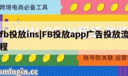 fb投放ins|FB投放app广告投放流程