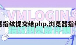 浏览器指纹提交给php,浏览器指纹算法