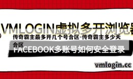 传奇霸主最多开几个号合区-传奇霸主多少天合区