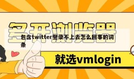 包含twitter登录不上去怎么回事的词条