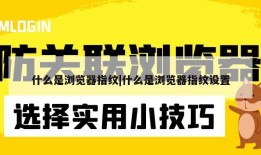 什么是浏览器指纹|什么是浏览器指纹设置