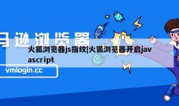 火狐浏览器js指纹|火狐浏览器开启javascript