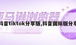 抖音tiktok分享版,抖音国际版分享