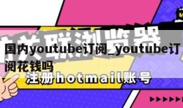 国内youtube订阅_youtube订阅花钱吗