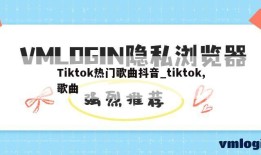 Tiktok热门歌曲抖音_tiktok,歌曲