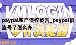 paypal账户侵权被告_paypal被盗号了怎么办